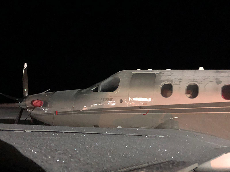 Pilatus SLXP in the ice